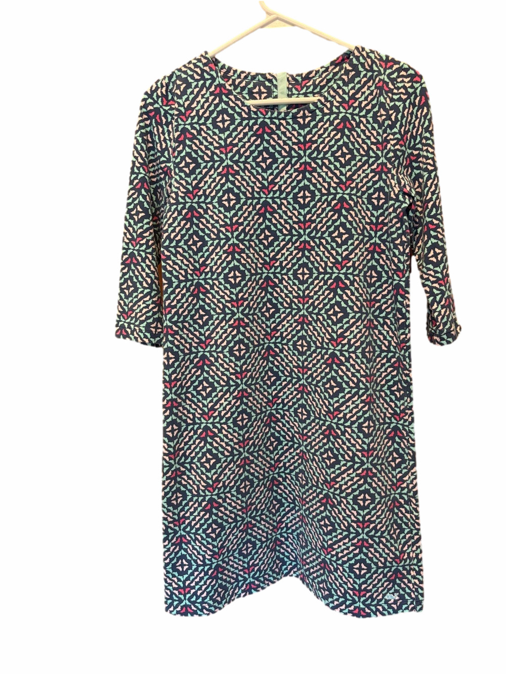 Vineyard Vines Girl's Stretch Whale Tail Preppy Tunic Shift Dress Size XL - 16